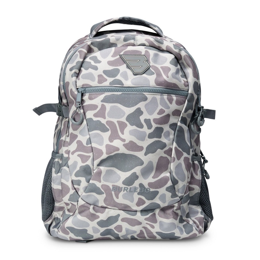 Burlebo Classic Deer Camo Backpack 25L Water Resistant Laptop Bag Grey OS